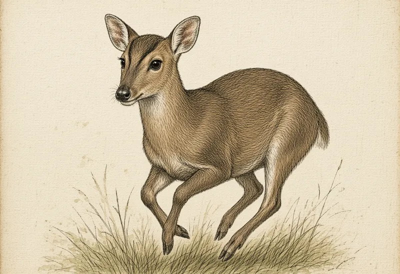 Field sketch of a deer (con nai)